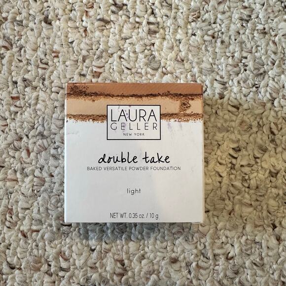Laura Geller Baked Double Take Baked Full Coverage Powder Foundation Light Matte - Picture 4 of 10